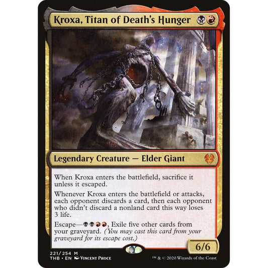 Image for Kroxa, Titan of Death's Hunger (221) (THB) - Magic: The Gathering