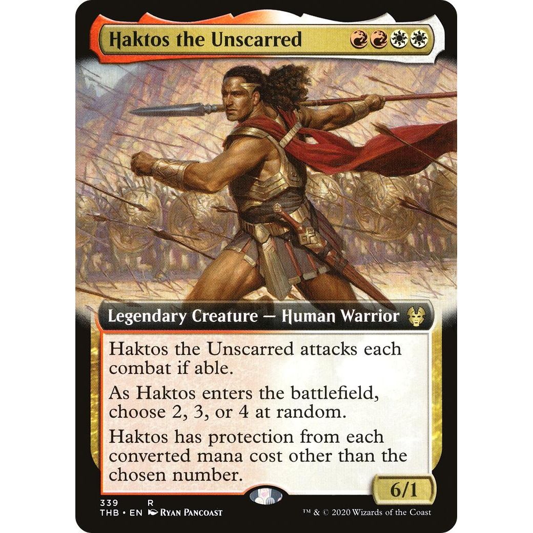 Image for Haktos the Unscarred (Extended Art) (339) (THB) - Magic: The Gathering