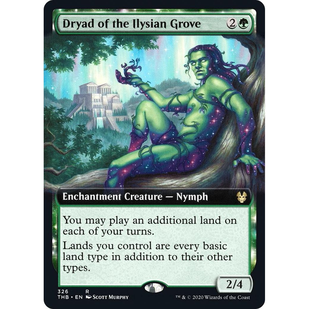 Image for Dryad of the Ilysian Grove (Extended Art) (326) (THB) - Magic: The Gathering