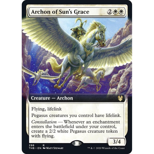 Image for Archon of Sun's Grace (Extended Art) (298) (THB) - Magic: The Gathering