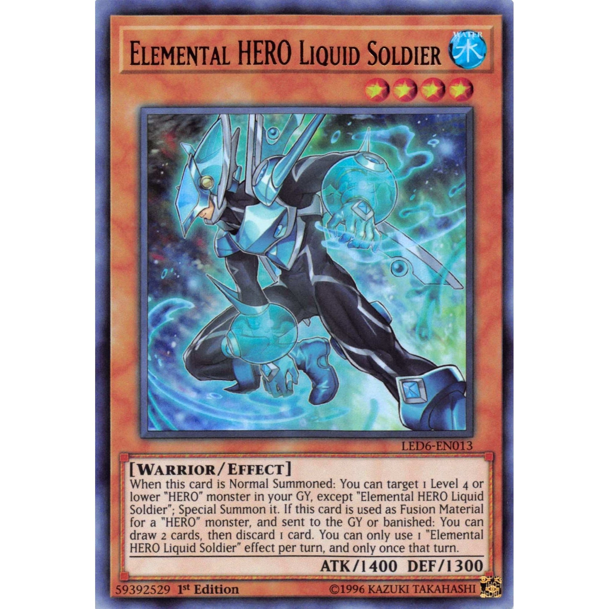 Image for Elemental HERO Liquid Soldier (LED6-EN013) (LED6) - YuGiOh