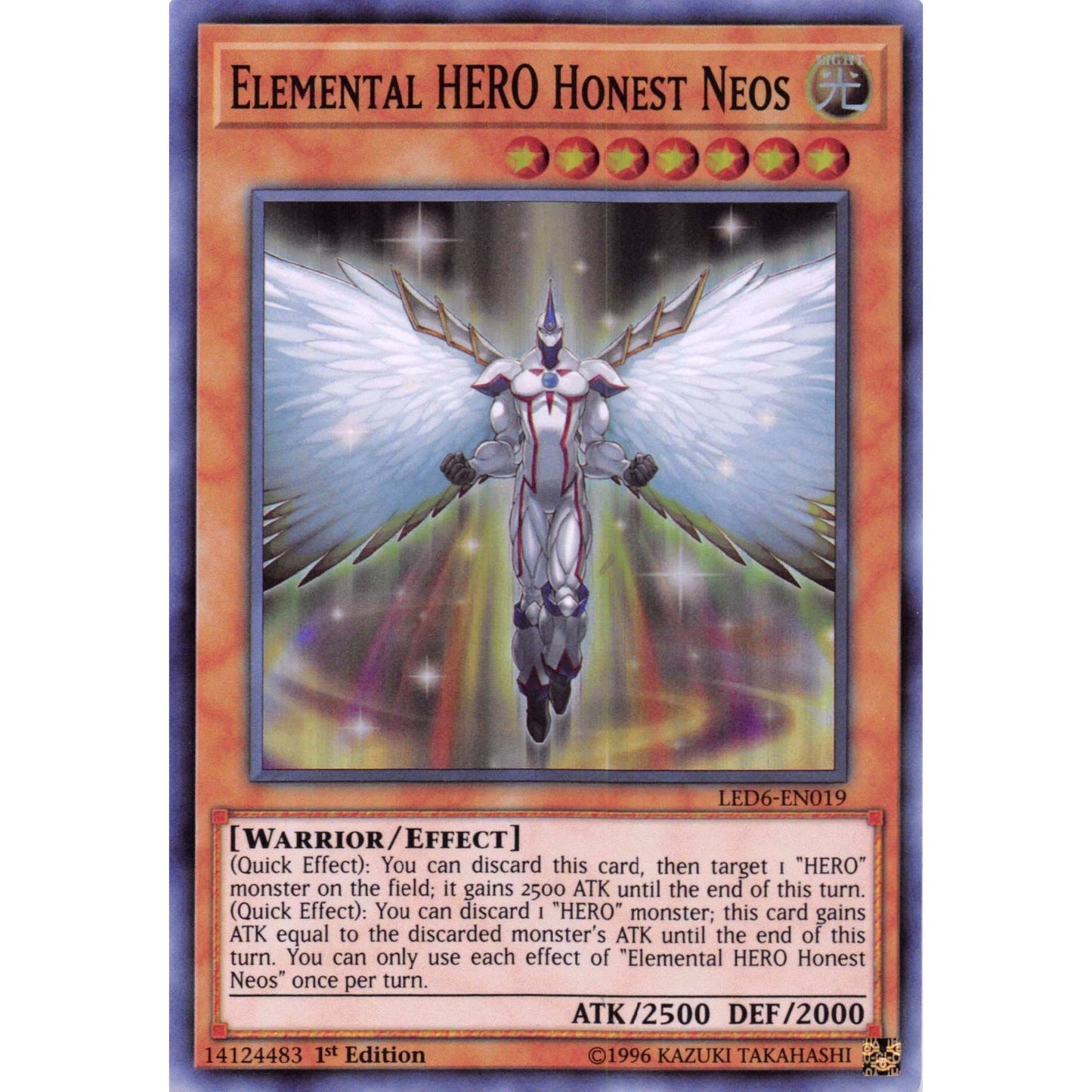 Image for Elemental HERO Honest Neos (LED6-EN019) (LED6) - YuGiOh