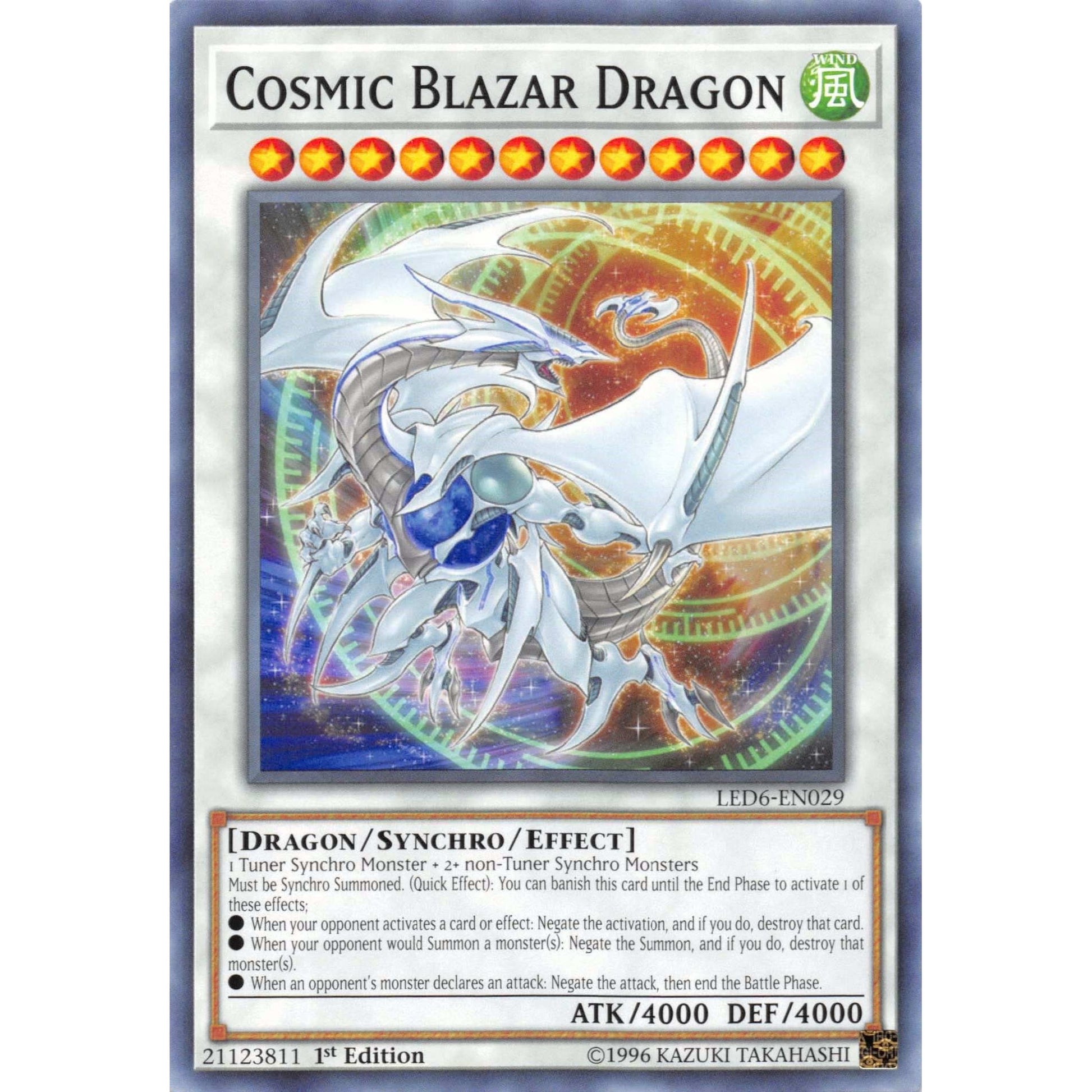 Image for Cosmic Blazar Dragon (LED6-EN029) (LED6) - YuGiOh