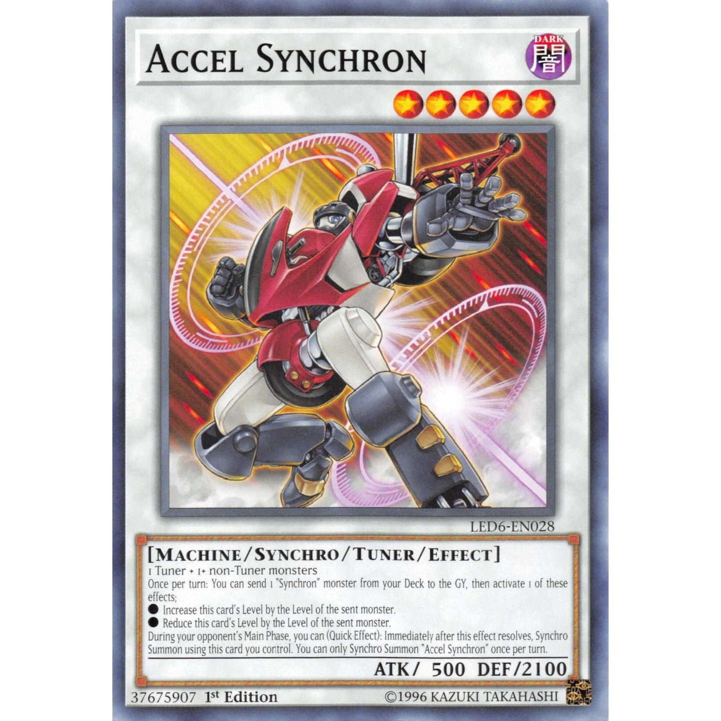 Image for Accel Synchron (LED6-EN028) (LED6) - YuGiOh