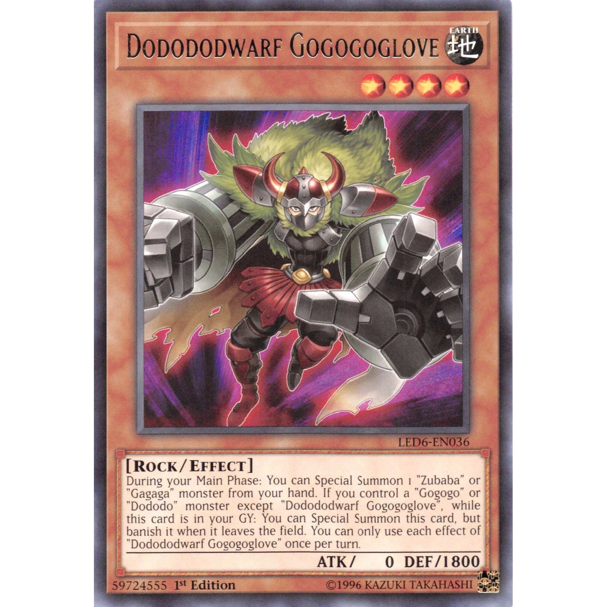 Image for Dodododwarf Gogogoglove (LED6-EN036) (LED6) - YuGiOh