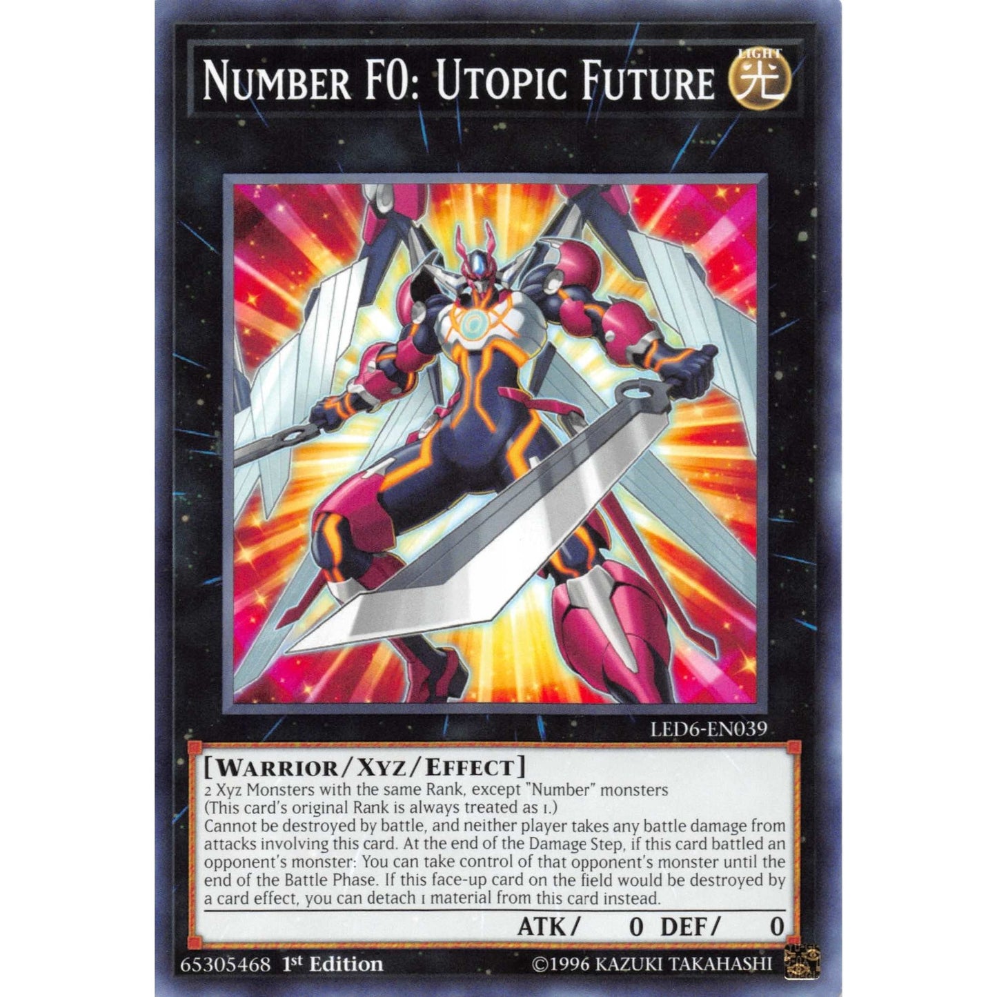 Image for Number F0: Utopic Future (LED6-EN039) (LED6) - YuGiOh