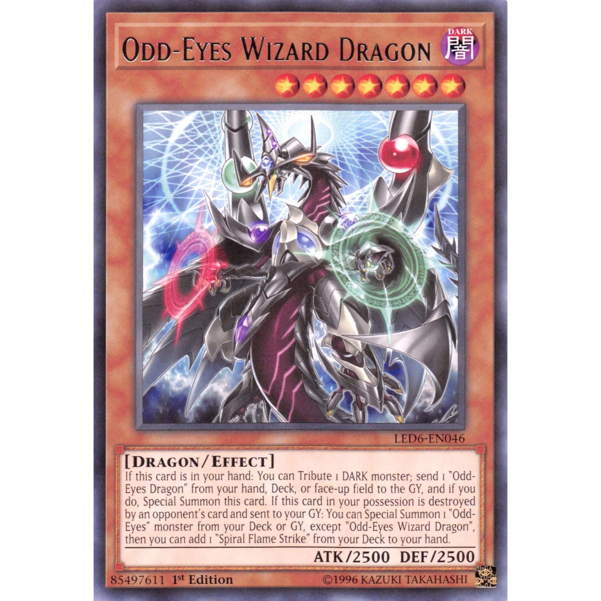 Image for Odd-Eyes Wizard Dragon (LED6-EN046) (LED6) - YuGiOh