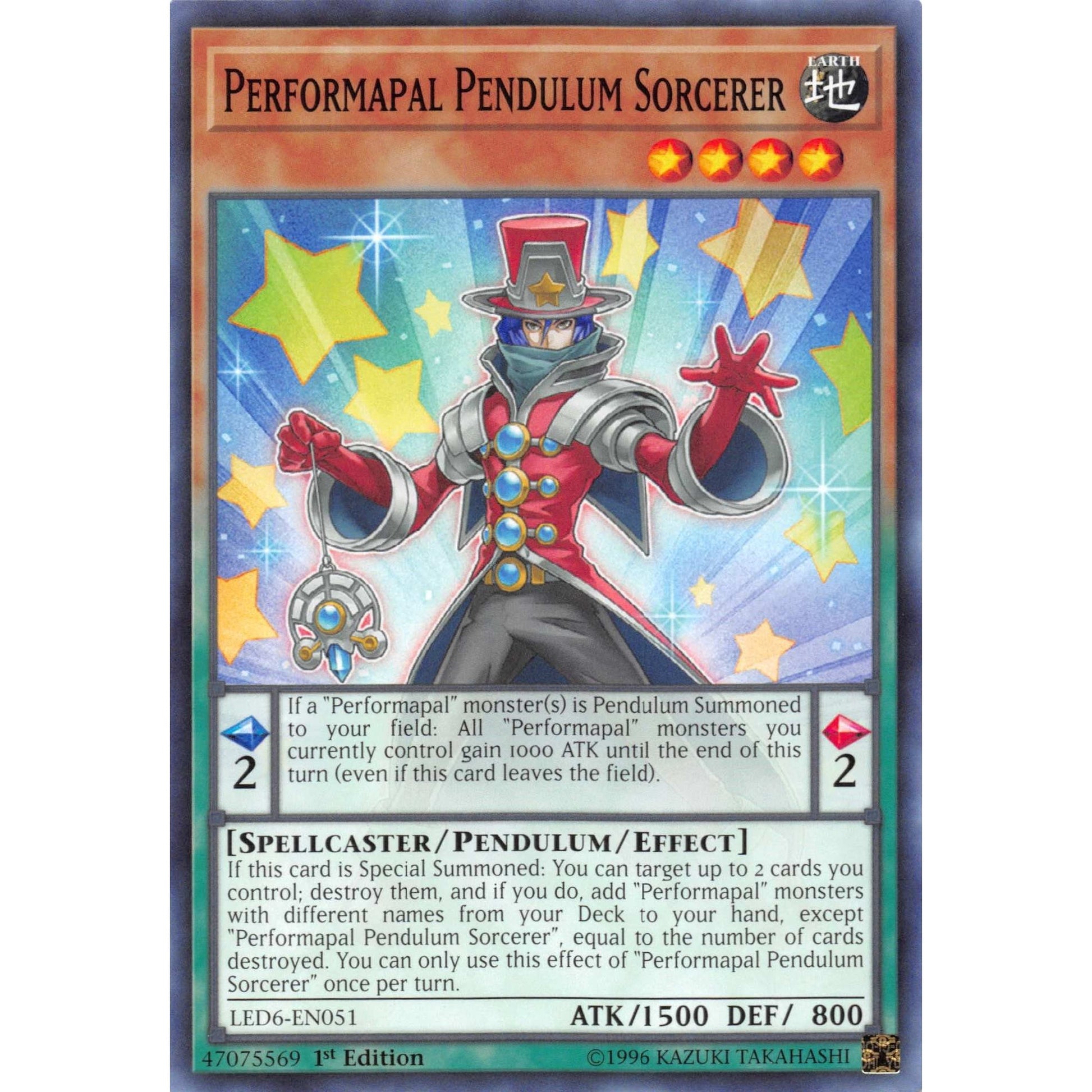 Image for Performapal Pendulum Sorcerer (LED6-EN051) (LED6) - YuGiOh