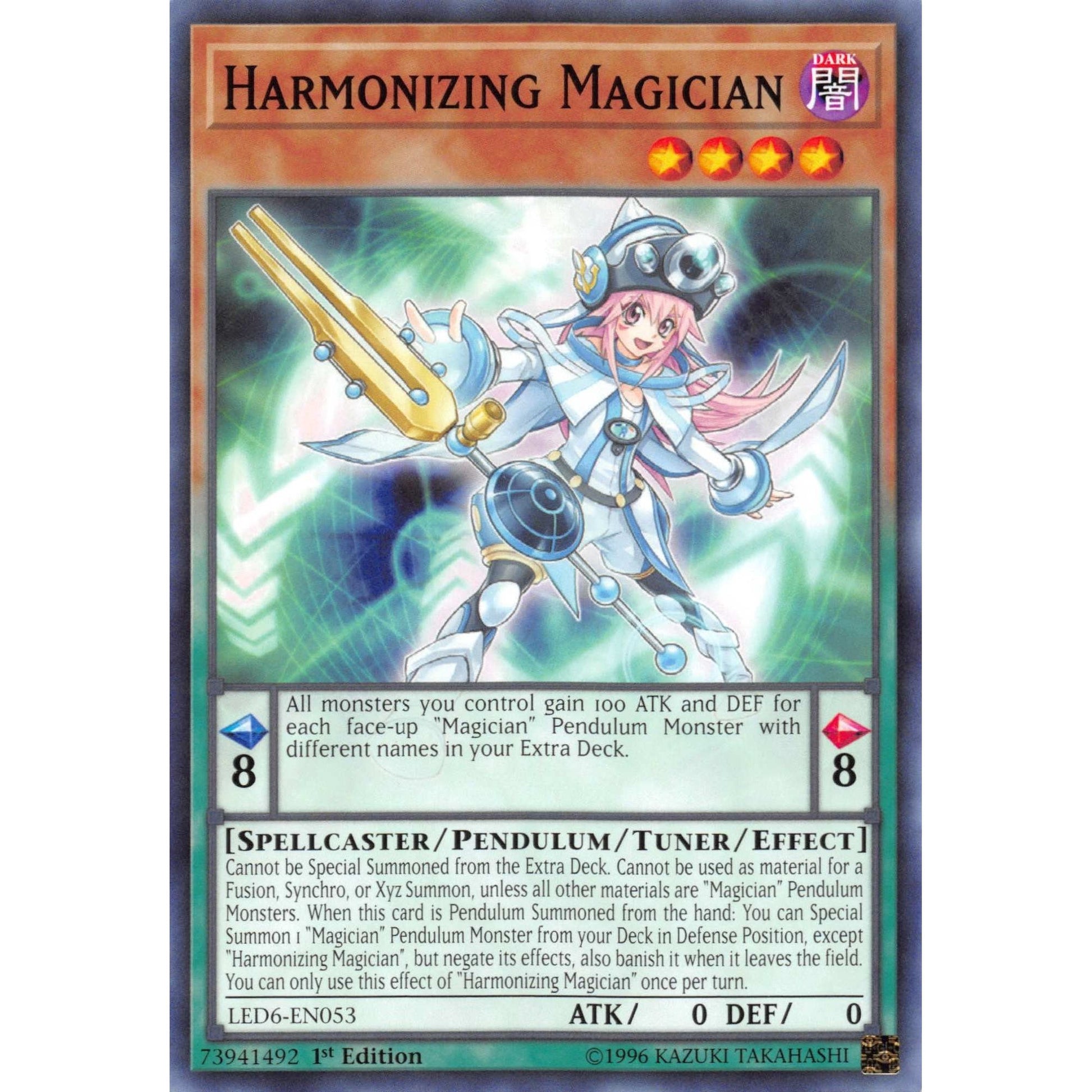 Image for Harmonizing Magician (LED6-EN053) (LED6) - YuGiOh