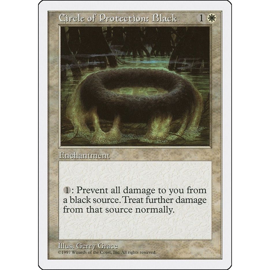 Image for Circle of Protection: Black (5ED) - Magic: The Gathering