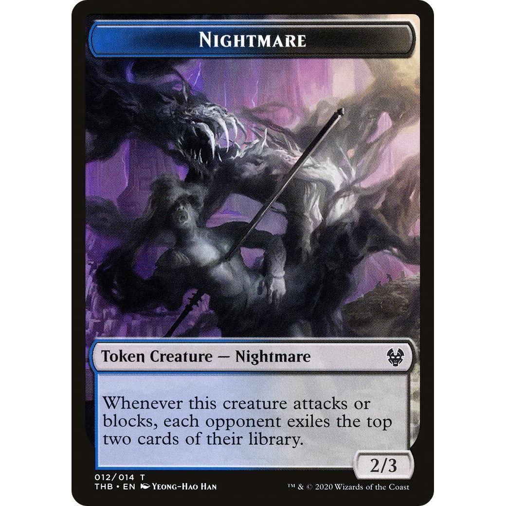 Image for Nightmare Token (12) (THB) - Magic: The Gathering