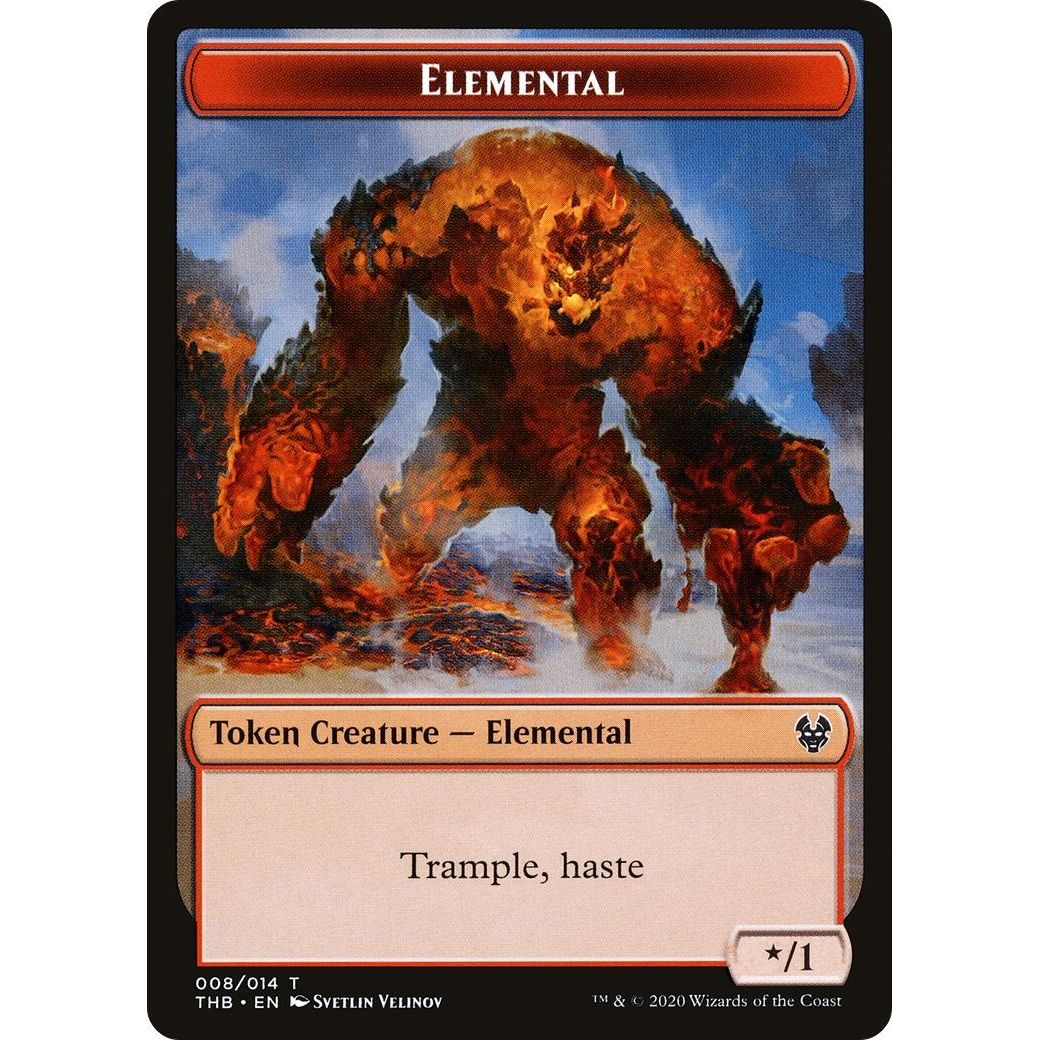 Image for Elemental Token (8) (THB) - Magic: The Gathering