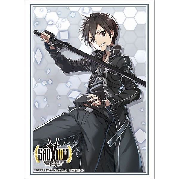 Image for Bushiroad Sleeve Collection HG Vol.2280: Sword Art Online 10th Anniversary Key Visual - Kirito SAO (60-Pack) - Card Sleeves