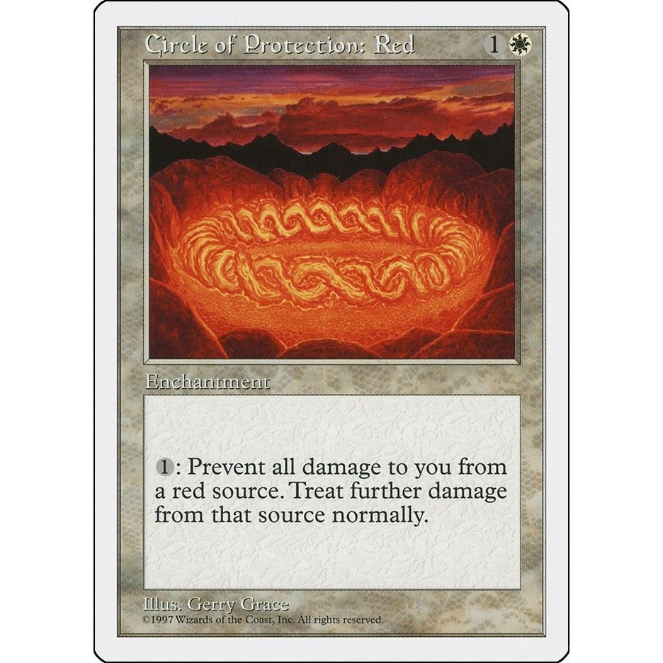 Image for Circle of Protection: Red (5ED) - Magic: The Gathering