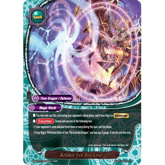 Image for Kronos Syn Blockend (S-BT07/0004EN) (S-BT07) - Future Card BuddyFight