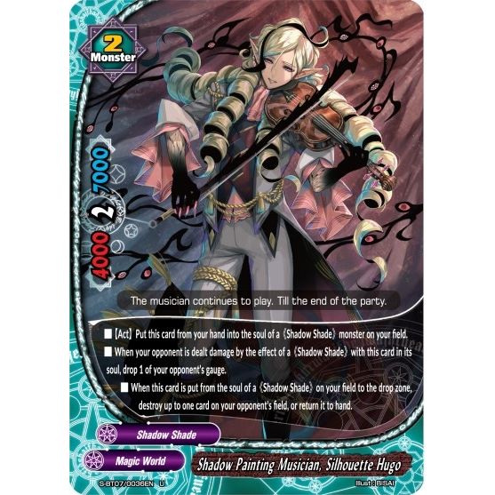 Image for Shadow Painting Musician, Silhouette Hugo (S-BT07/0036EN) (S-BT07) - Future Card BuddyFight