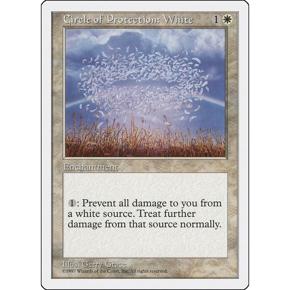 Image for Circle of Protection: White (5ED) - Magic: The Gathering