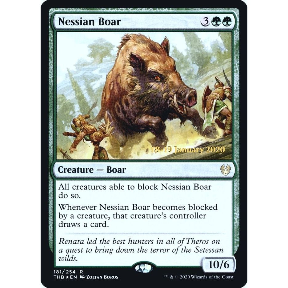Image for Nessian Boar (181) (PRE) - Magic: The Gathering