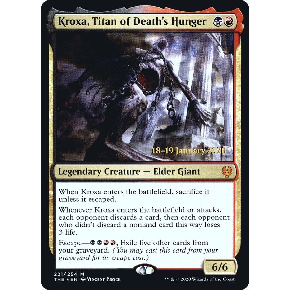Image for Kroxa, Titan of Death's Hunger (221) (PRE) - Magic: The Gathering
