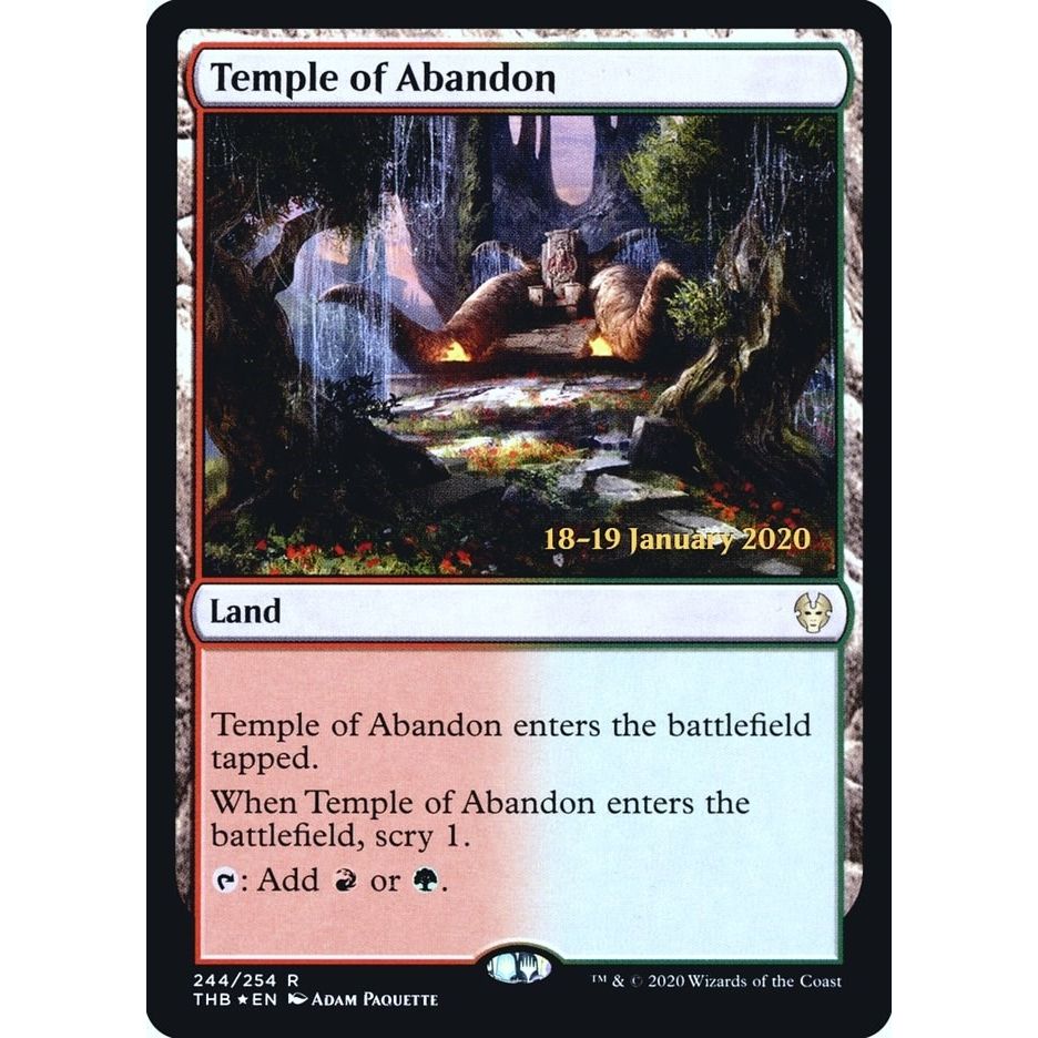 Image for Temple of Abandon (244) (PRE) - Magic: The Gathering