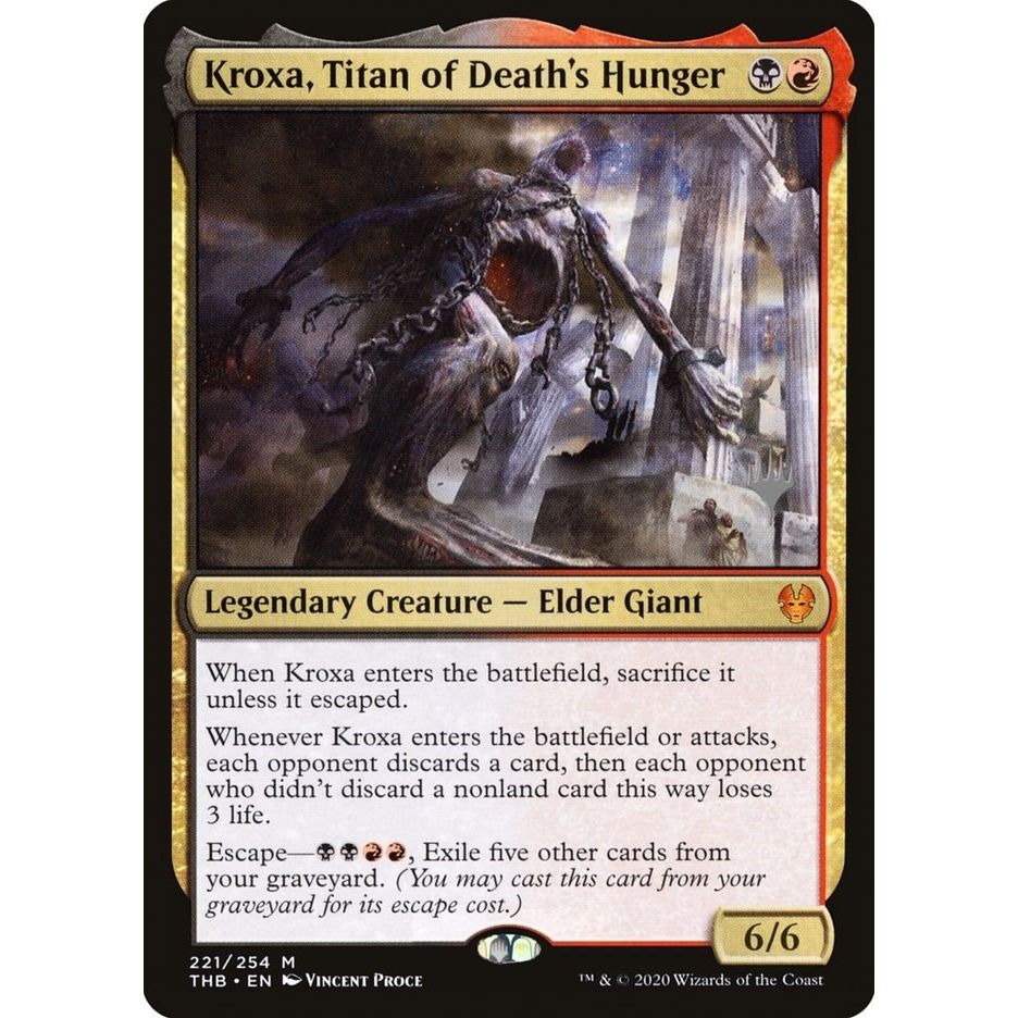 Image for Kroxa, Titan of Death's Hunger (221) (PPTHB) - Magic: The Gathering