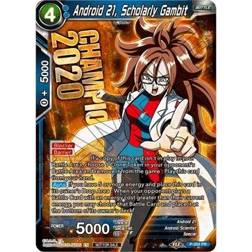 Image for Android 21, Scholarly Gambit (P-202) (PR) - Dragon Ball Super: Masters