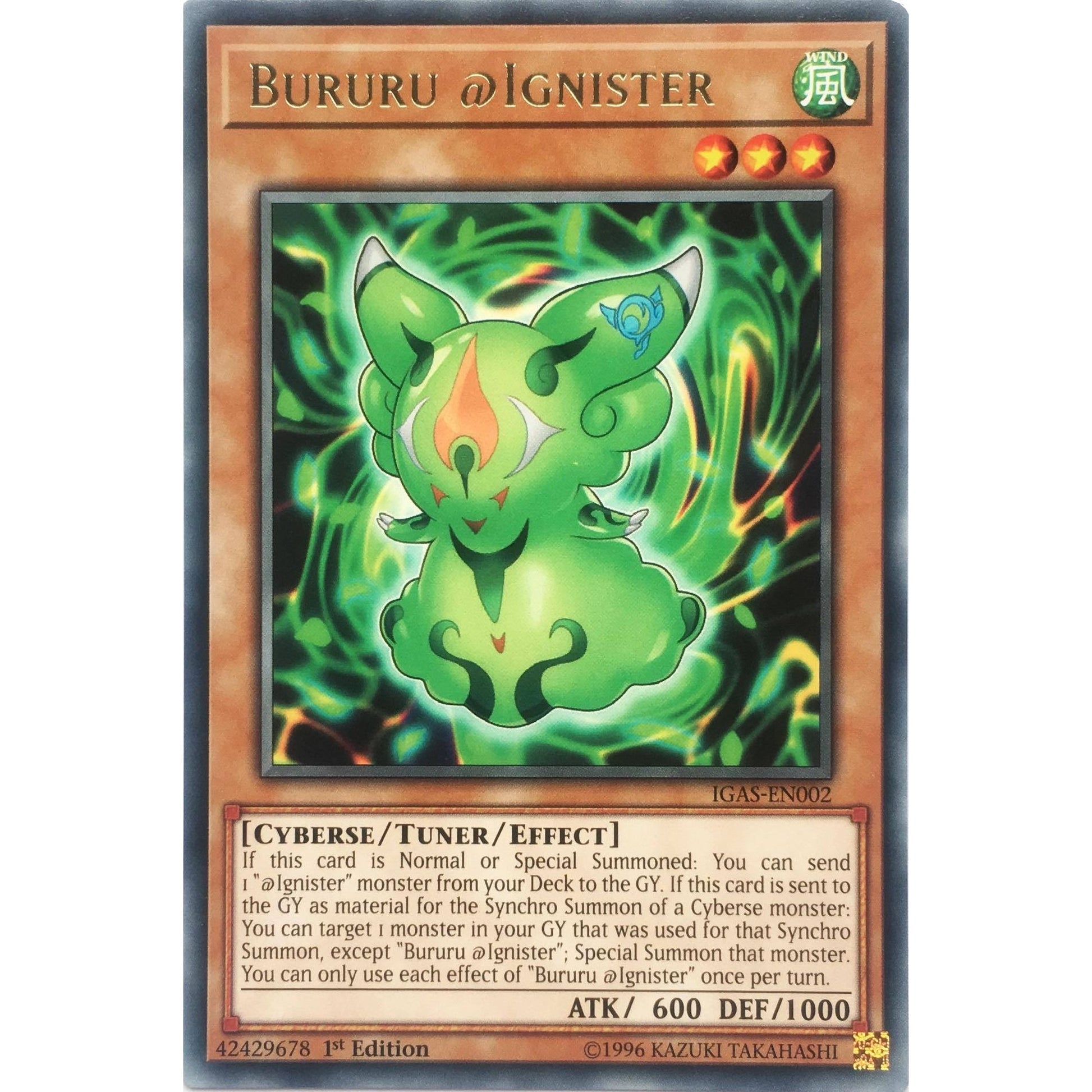 Image for Bururu @Ignister (IGAS-EN002) (IGAS) - YuGiOh