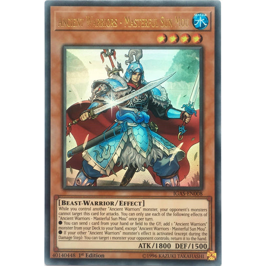 Image for Ancient Warriors - Masterful Sun Mou (IGAS-EN008) (IGAS) - YuGiOh