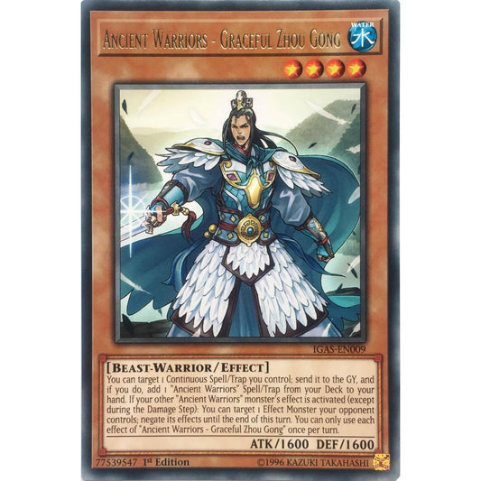 Image for Ancient Warriors - Graceful Zhou Gong (IGAS-EN009) (IGAS) - YuGiOh