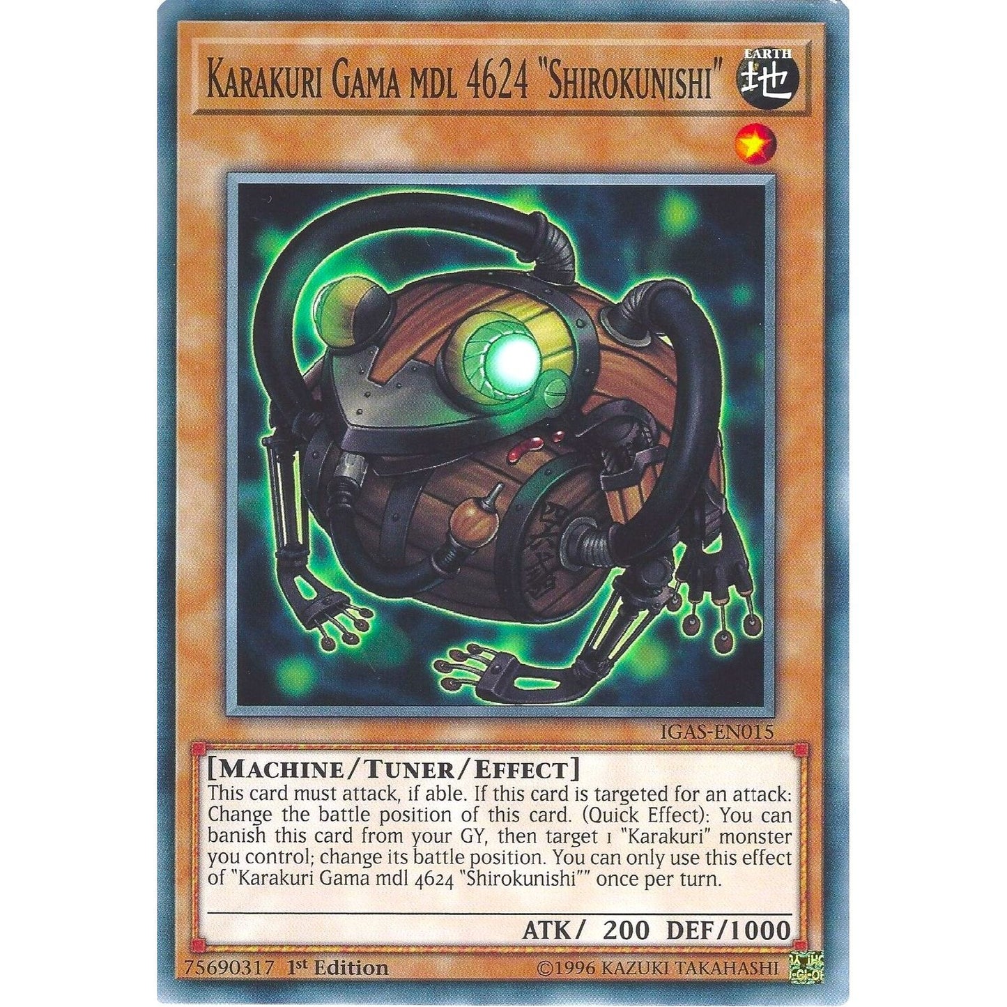 Image for Karakuri Gama mdl 4624 "Shirokunishi" (IGAS-EN015) (IGAS) - YuGiOh