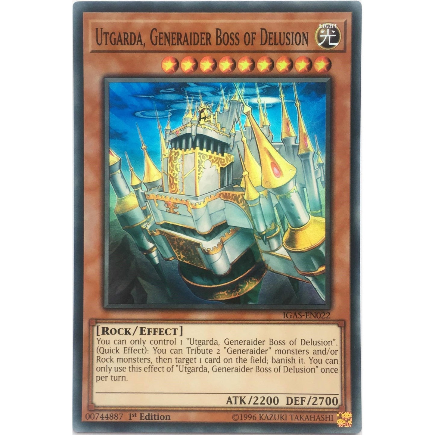 Image for Utgarda, Generaider Boss of Delusion (IGAS-EN022) (IGAS) - YuGiOh