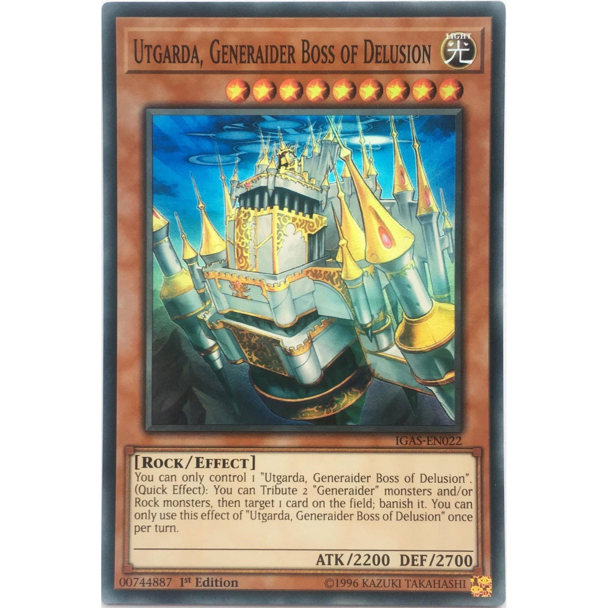 Image for Utgarda, Generaider Boss of Delusion (IGAS-EN022) (IGAS) - YuGiOh