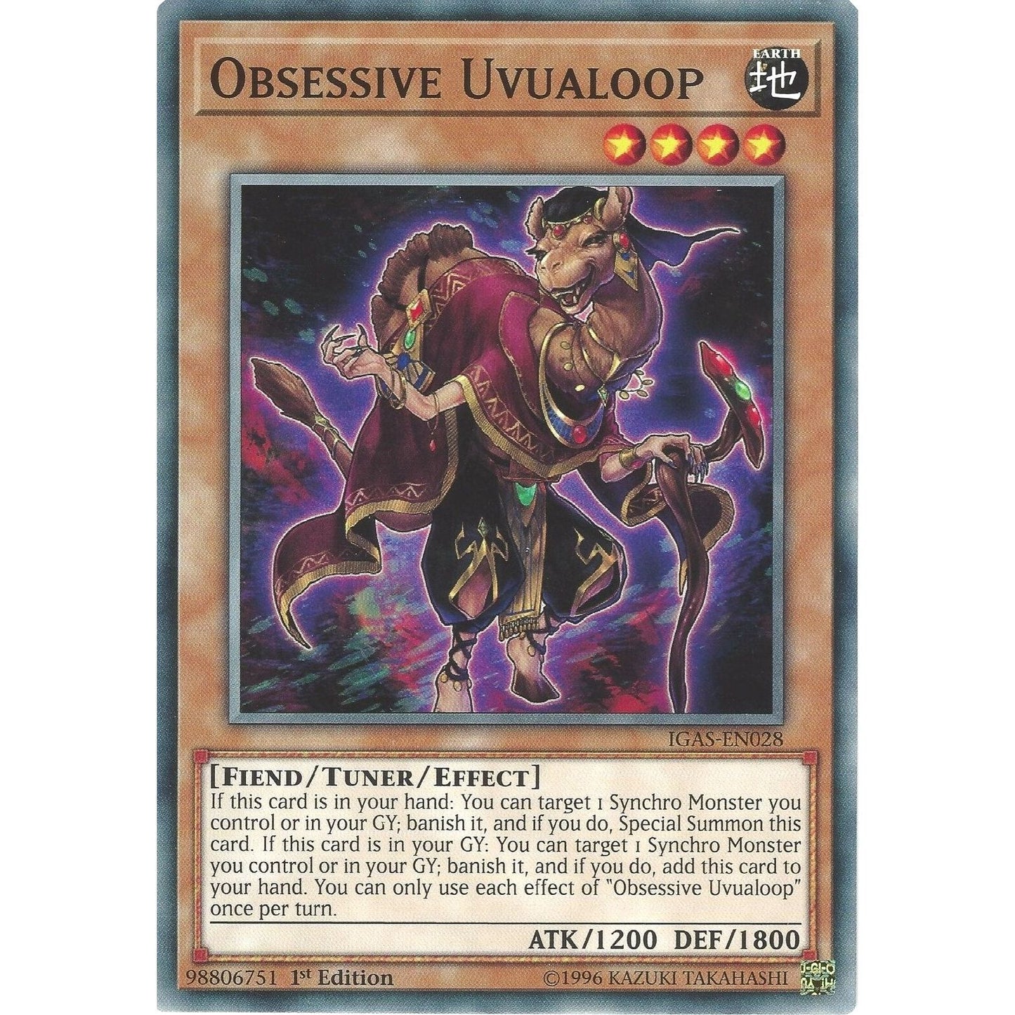 Image for Obsessive Uvualoop (IGAS-EN028) (IGAS) - YuGiOh