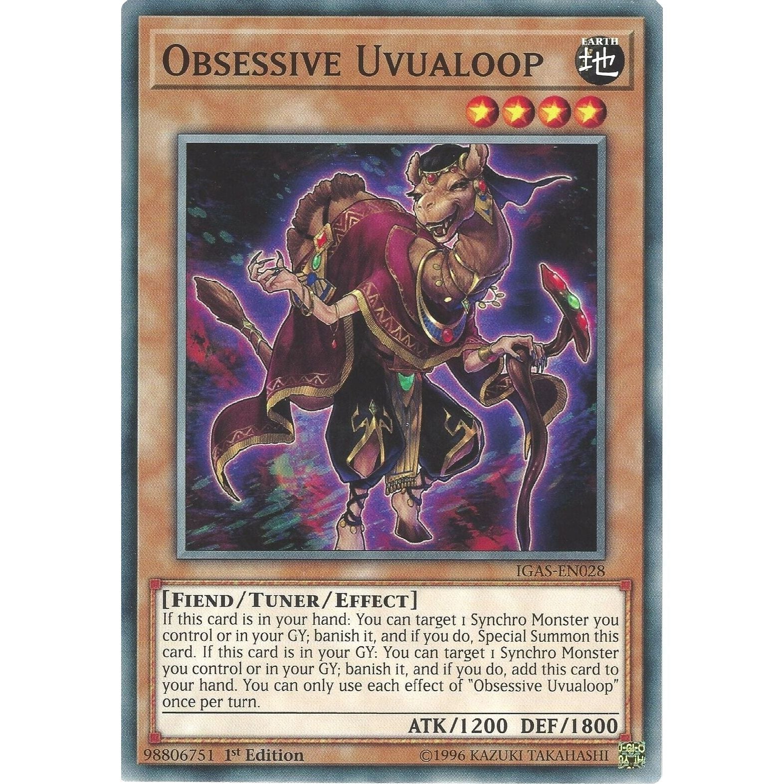 Image for Obsessive Uvualoop (IGAS-EN028) (IGAS) - YuGiOh