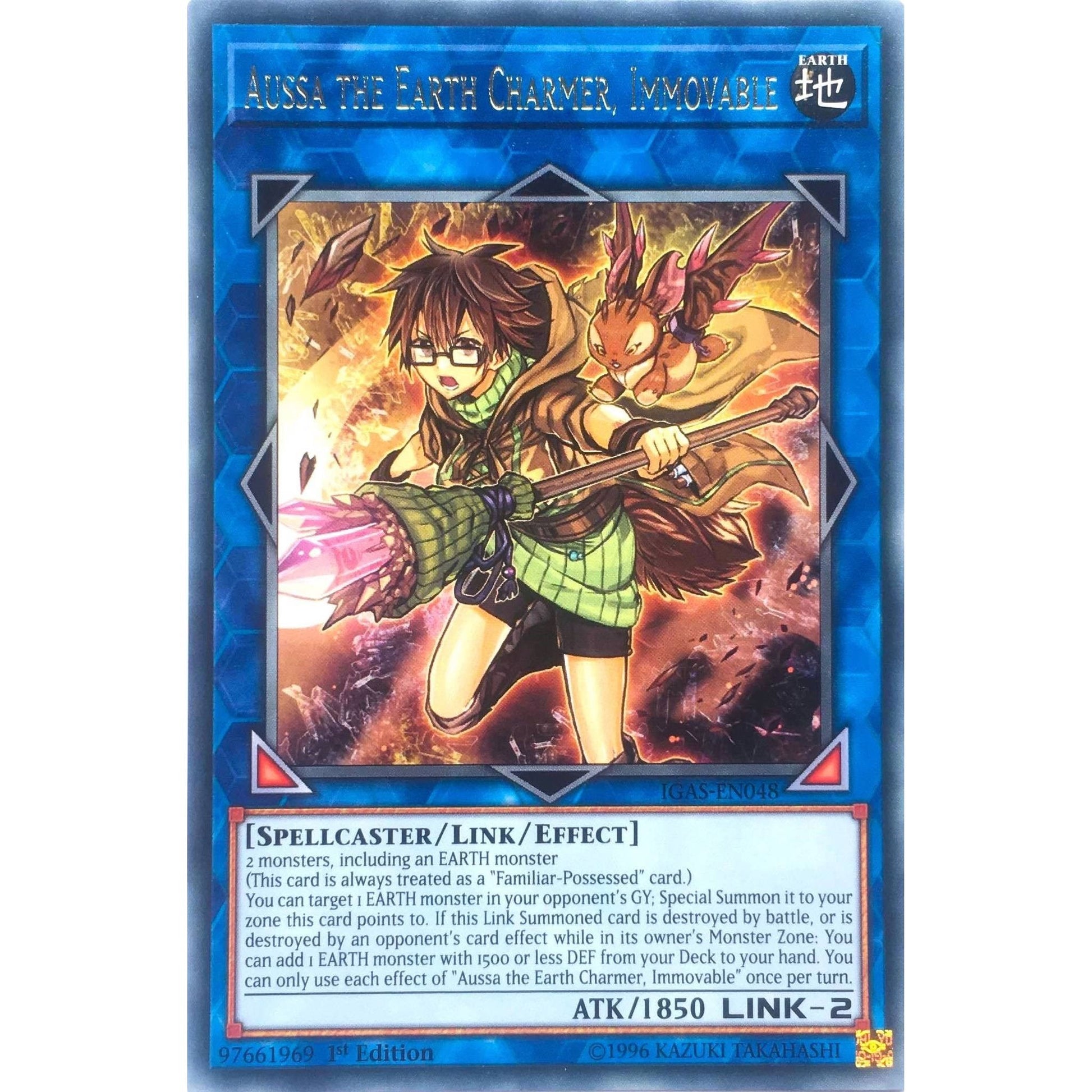 Image for Aussa the Earth Charmer, Immovable (IGAS-EN048) (IGAS) - YuGiOh