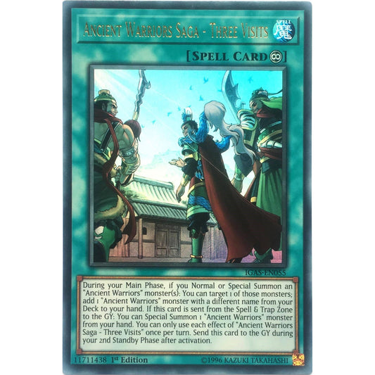 Image for Ancient Warriors Saga - Three Visits (IGAS-EN055) (IGAS) - YuGiOh