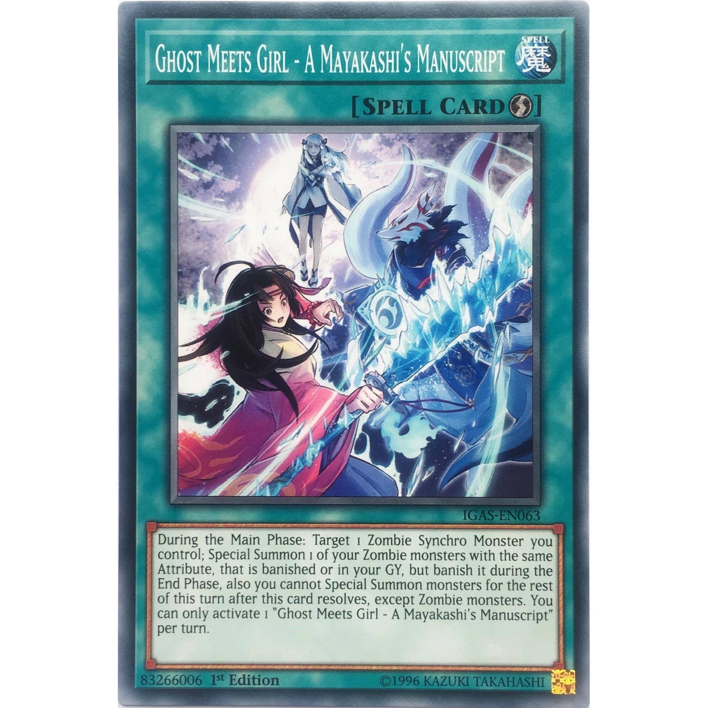Image for Ghost Meets Girl - A Mayakashi's Manuscript (IGAS-EN063) (IGAS) - YuGiOh