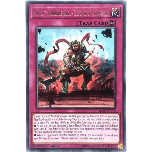 Image for Ancient Warriors Saga - Defense of Changban (IGAS-EN070) (IGAS) - YuGiOh