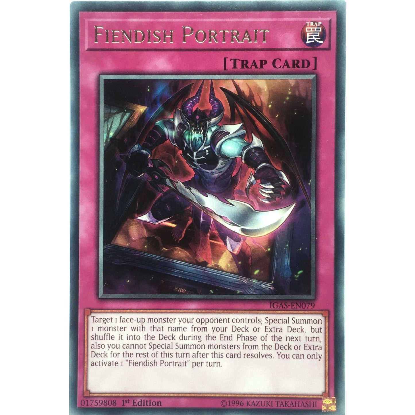 Image for Fiendish Portrait (IGAS-EN079) (IGAS) - YuGiOh