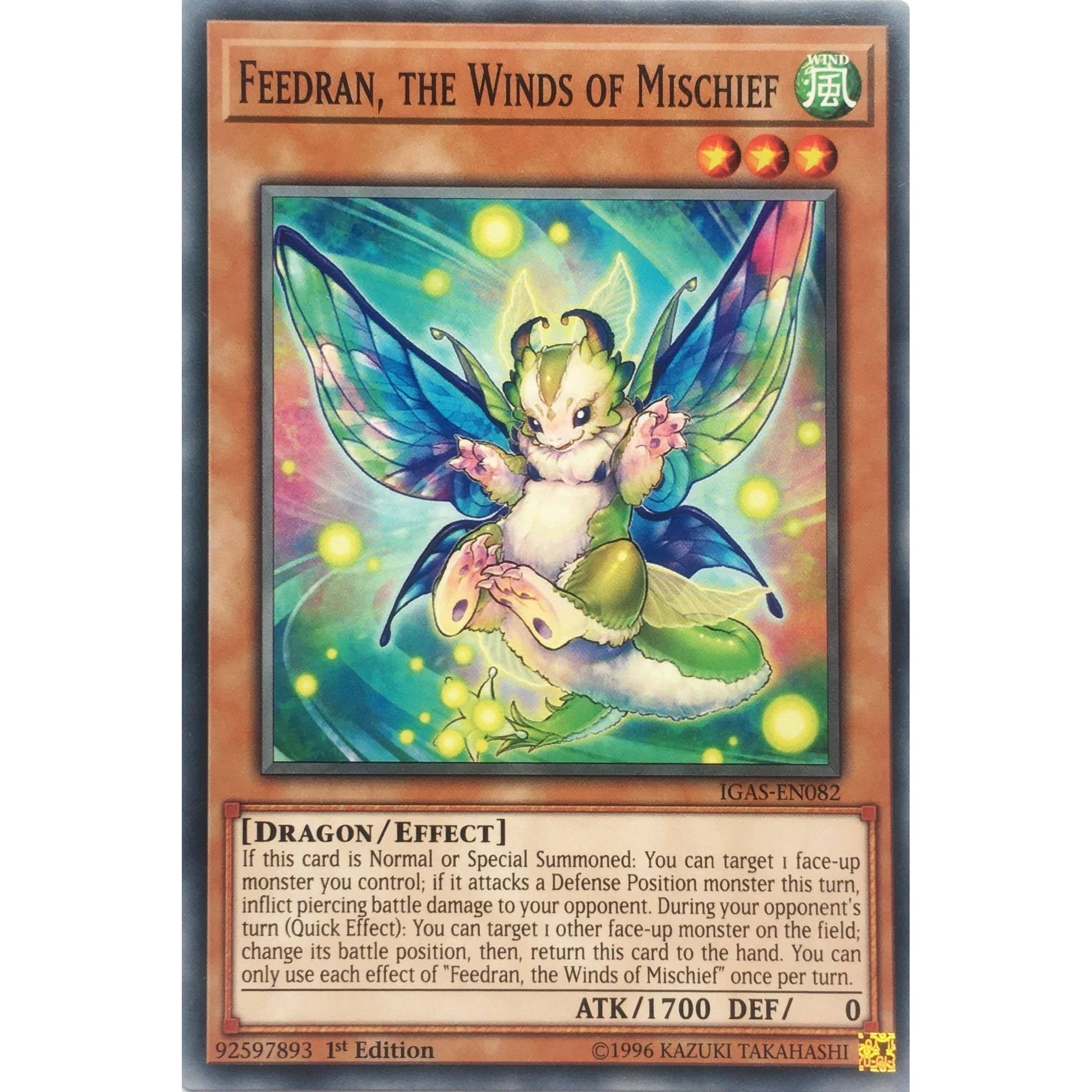 Image for Feedran, the Winds of Mischief (IGAS-EN082) (IGAS) - YuGiOh