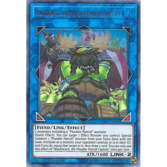 Image for Blackbeard, the Plunder Patroll Captain (IGAS-EN089) (IGAS) - YuGiOh