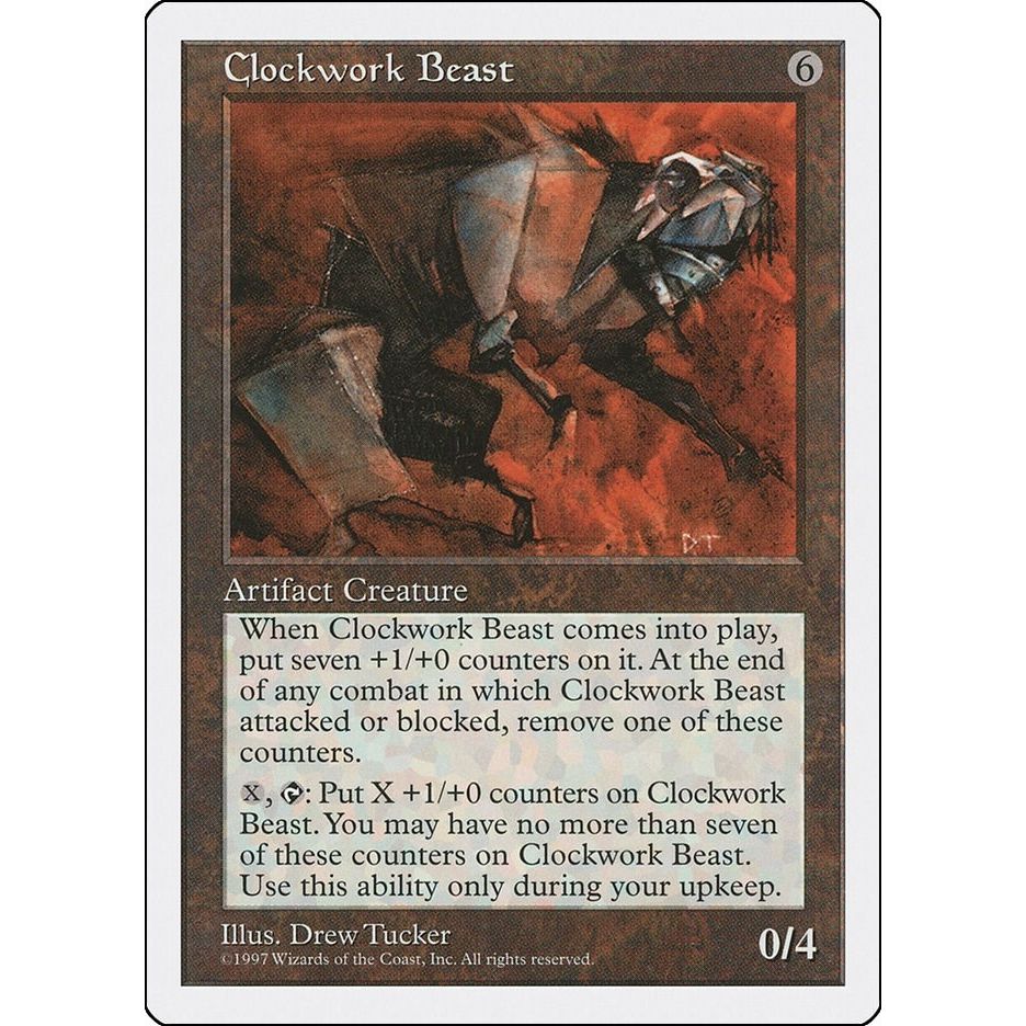 Image for Clockwork Beast (5ED) - Magic: The Gathering