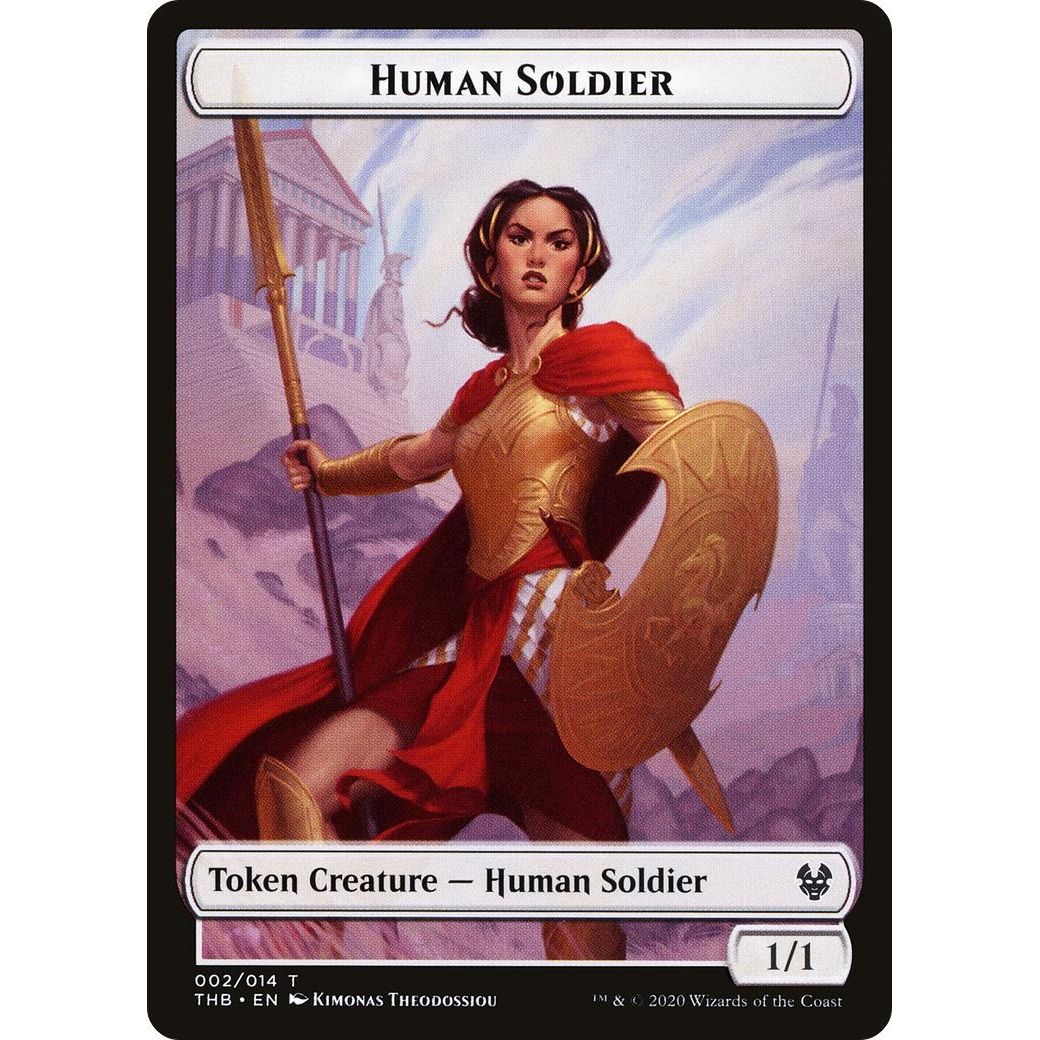 Image for Human Soldier // Zombie Double-Sided Token (2 // 7) (THB) - Magic: The Gathering