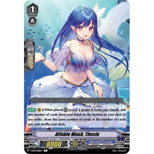 Image for Affable Wash, Thecla (V-EB11/038EN) (V-EB11) - Cardfight Vanguard