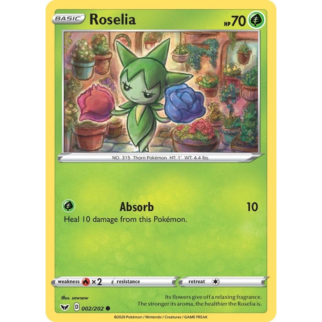 Image for Roselia (002) (002/202) (SWSH01) - Pokemon
