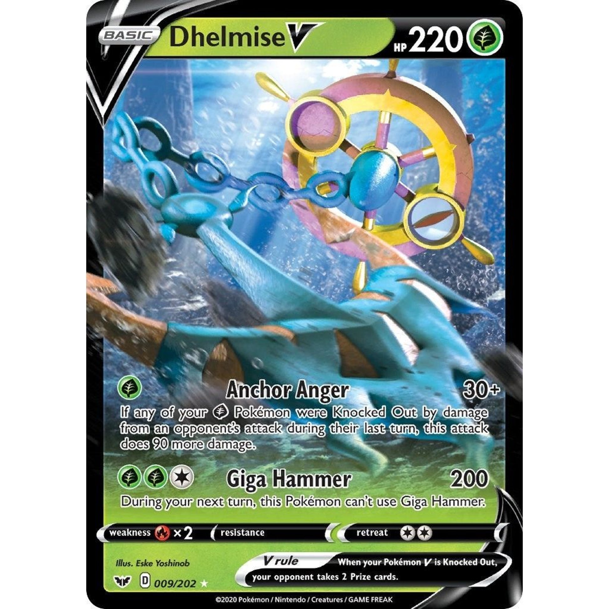 Image for Dhelmise V (009/202) (SWSH01) - Pokemon