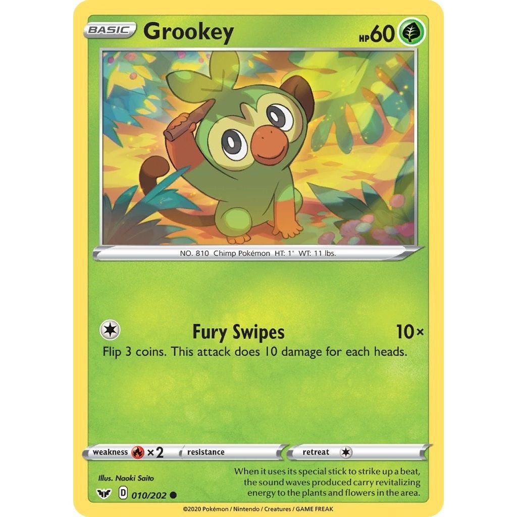 Image for Grookey (010) (010/202) (SWSH01) - Pokemon