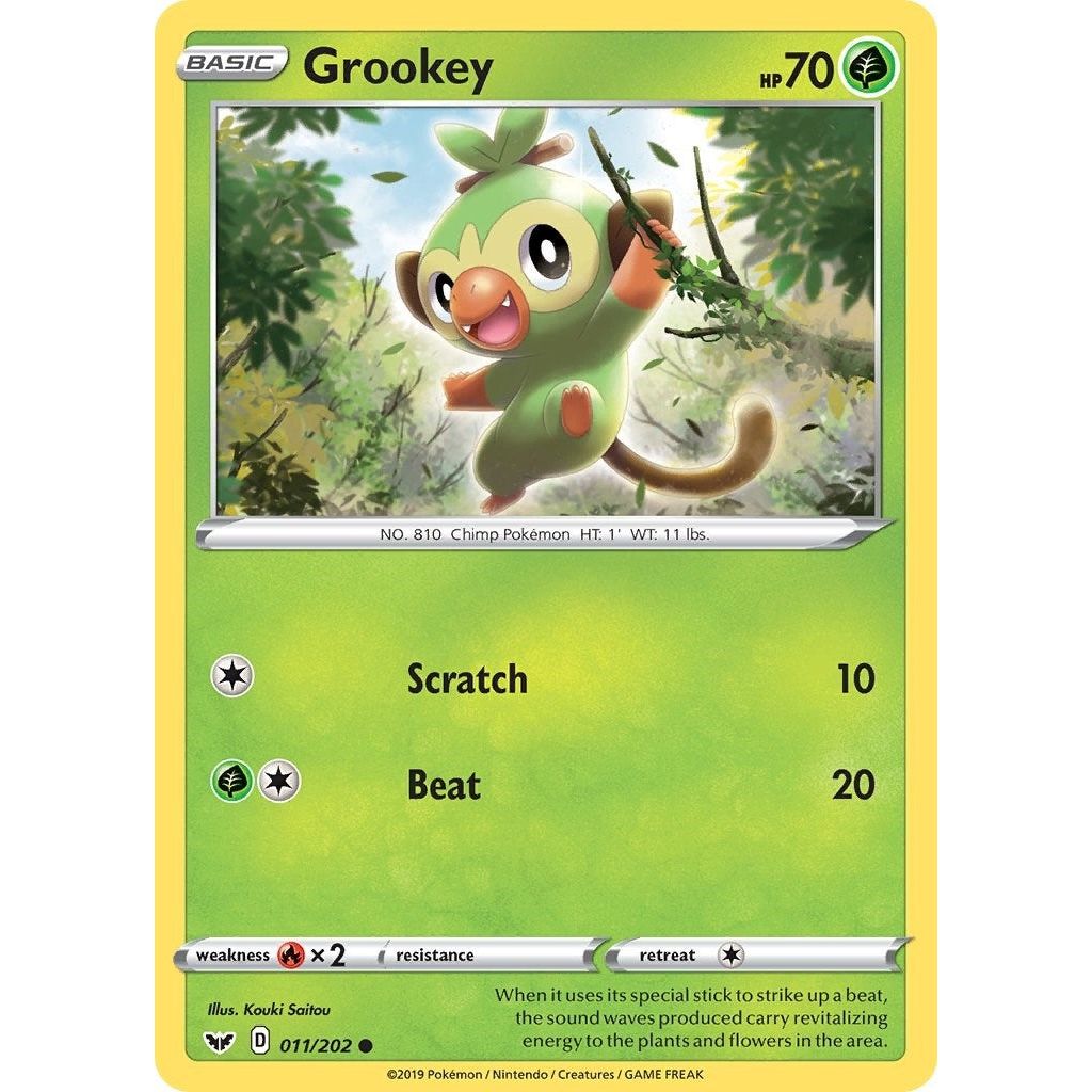 Image for Grookey (011) (011/202) (SWSH01) - Pokemon