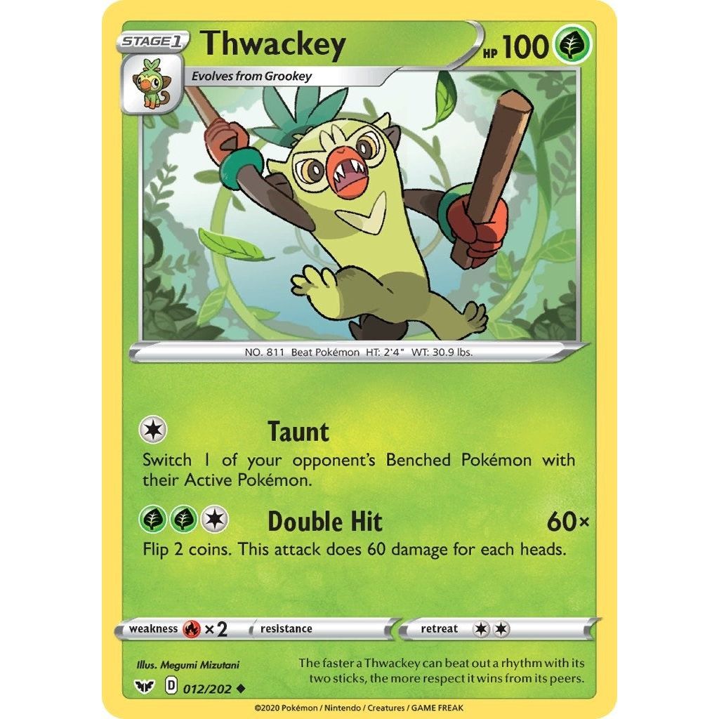 Image for Thwackey (012) (012/202) (SWSH01) - Pokemon