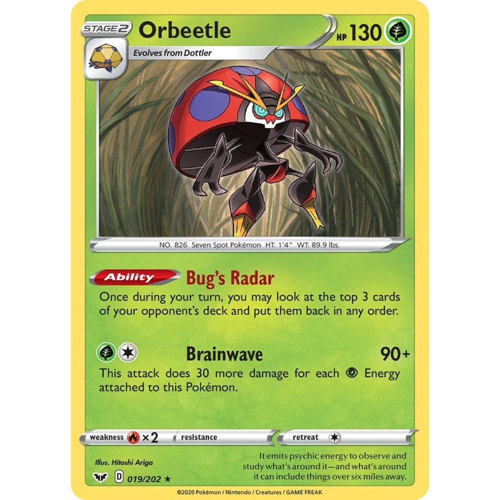 Image for Orbeetle (019/202) (SWSH01) - Pokemon